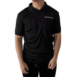 masita Herren Fitness-T-Shirt mit ClimaTech+ Technologie und Reißverschluss Brusttasche Kurzarm-Shirt Polo-Shirt Sport-T-Shirt 2014 1500 S