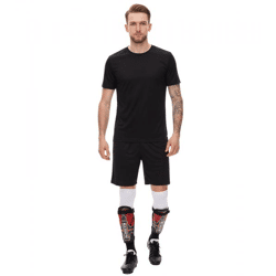 masita TEXAS Schienbeinschoner für Fußball mit Klettverschluss und EVA-Stoßdämpfer 7101 Schwarz/Rot/Weiß