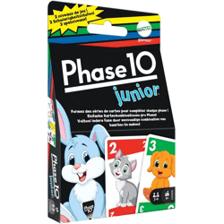 Mattel GXX06 - Phase 10 Junior - Kartenspiel für Kinder