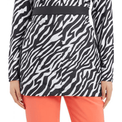 McKINLEY Isabel W Damen Ski-Rock schützender Rock mit AQUABASE Beschichtung im Zebra-Look 420206 915 Schwarz/Weiß