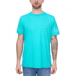 Mercedes-Benz AMG Petronas F1 Herren T-Shirt Kurzarm-Shirt Sommer-Shirt 701225460 003 Türkis
