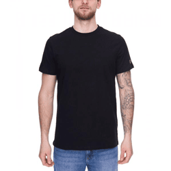 Mercedes-Benz AMG Petronas F1 MAPF1 FW Blank Herren Basic T-Shirt mit kleinem Print am Arm Baumwoll-Shirt 701219057 001 Schwarz