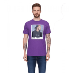 Mercedes-Benz AMG Petronas F1 MAPF1 Portrait Herren Baumwoll-Shirt mit Lewis Hamilton Print Rundhals-Shirt 701222295 001 Violett