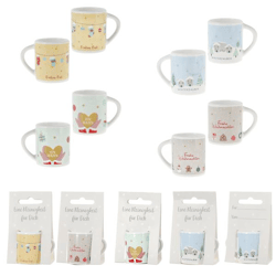 XMAS Mini Cup on Card, 4 per sheet, approx. 6 x 5 cm