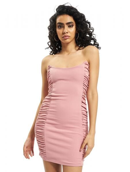 Missguided Minikleid aus Scuba-Cr&ecirc;pe mit seitlichen R&uuml;schen in Rosa