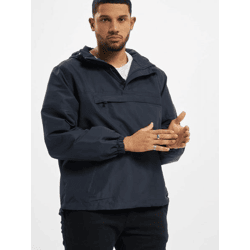 moderne Brandit Herren Jacke Reißverschluss Kapuze Navy