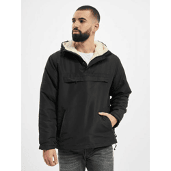 moderne Brandit Herren Jacke Reißverschluss Taschen Schwarz