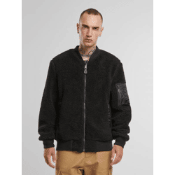 moderne Brandit Herren Jacke Reißverschluss Taschen Schwarz