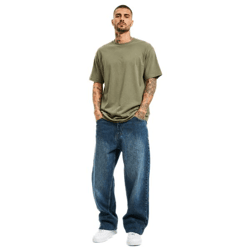moderne Dangerous DNGRS Herren Baggy-Jeans Baumwoll-Jeans Alltags-Hose Blau