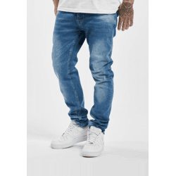 moderne DEF Herren Jeans Slim Fit Stretch Taschen mit Baumwolle Blau