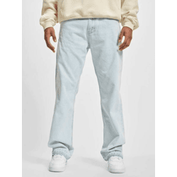 moderne DEF Herren Jeans Straight Fit Reißverschluss mit Baumwolle Blau