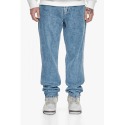 Modern Dropsize Unisex Jeans with Zipper, Denim with Cotton, Blue