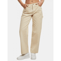 moderne Karl Kani Damen Jeans 345 g/m² mit Baumwolle Beige