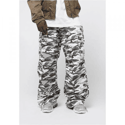 moderne Karl Kani Herren Jeans mit Baumwolle Camouflage