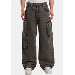 moderne Karl Kani Herren Jeans mit Baumwolle Grau