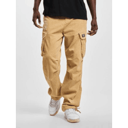 moderne Karl Kani Herren Jeans Reißverschluss Taschen 370 g/m² mit Baumwolle Beige