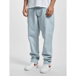 moderne Karl Kani Herren Jeans Reißverschluss Taschen mit Baumwolle Blau