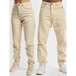 moderne Karl Kani Unisex Jeans mit Baumwolle Beige