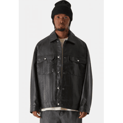 moderne MJ Gonzales Herren Jacke Oversize 350 g/m² Schwarz