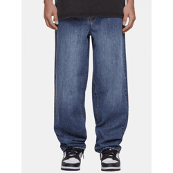 moderne MJ Gonzales Herren Jeans Reißverschluss Taschen mit Baumwolle Blau