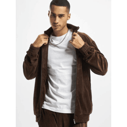 Modern Sean John Men's Jacket with Zipper Pockets, Cotton, Brown