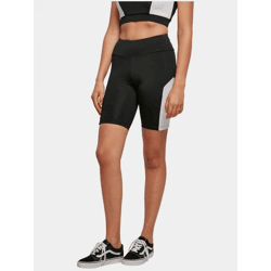 moderne Urban Classics Damen Hose Stretch 210 g/m² Schwarz/Weiß