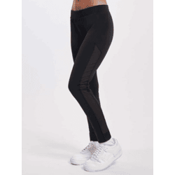 moderne URBAN CLASSICS Damen Hose Stretch Mesh 210 g/m² Schwarz