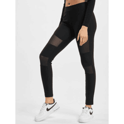 moderne Urban Classics Damen Hose Stretch Mesh 300 g/m² Schwarz