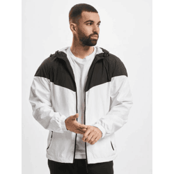 moderne URBAN CLASSICS Herren Jacke 78 g/m² Schwarz/Weiß