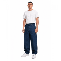 moderne URBAN CLASSICS Herren Jeans im 5-Pocket-Style Baumwoll-Hose Blau