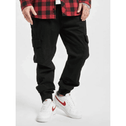 moderne URBAN CLASSICS Herren Jeans Kordelzug Taschen 320 g/m² mit Baumwolle Schwarz