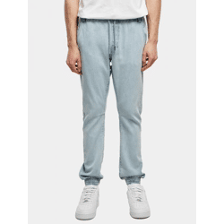 moderne URBAN CLASSICS Herren Jeans Stretch Kordelzug Taschen mit Baumwolle Blau