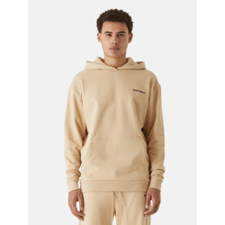 moderner 9N1M SENSE Herren Hoodie Rippbündchen Kapuze 350 g/m² mit Baumwolle Beige