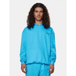 moderner 9N1M SENSE Herren Hoodie Rippstrick Kapuze 350 g/m² mit Baumwolle Blau