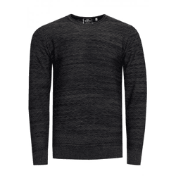 Moderner Herren Feinstrick-Pullover mit Strukturmuster Rundhals-Sweater 13371 Khaki
