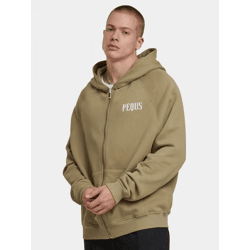 moderner PEQUS Herren Hoodie mit Baumwolle Grün