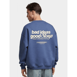 modernes Another Cotton Lab Herren Sweatshirt mit Baumwolle Blau
