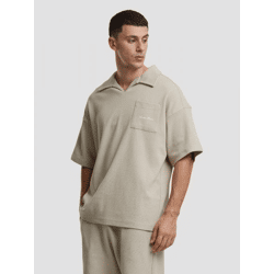 modernes Another Cotton Lab Herren T-Shirt mit Baumwolle Beige