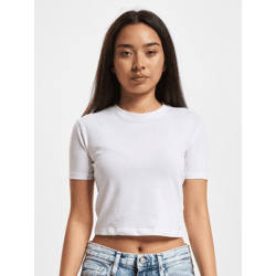 modernes DEF Damen T-Shirt mit Baumwolle Weiß