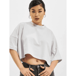 modernes DEF Damen T-Shirt Stretch mit Baumwolle Flieder-Violett