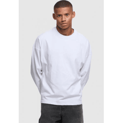 modernes DEF Herren Sweatshirt Oversize mit Baumwolle Weiß