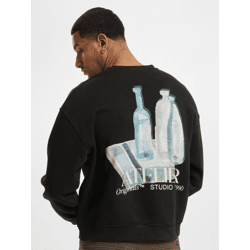 Modern Jack & Jones Men's Cotton Sweatshirt in Black