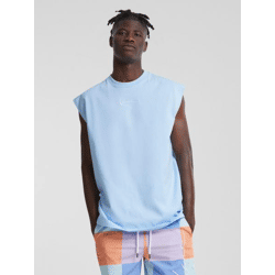 modernes Karl Kani Herren T-Shirt 220 g/m² mit Baumwolle Hell-Blau