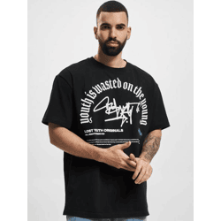 modernes Lost Youth Herren T-Shirt Oversize 240 g/m² mit Baumwolle Schwarz