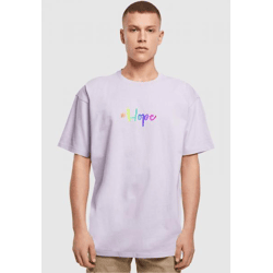 modernes Merchcode Herren T-Shirt Rippstrick Oversize 240 g/m² mit Baumwolle Violett