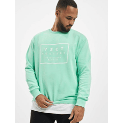 modernes vsct Herren Sweatshirt Rippstrick mit Baumwolle Mint-Grün