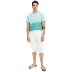 modische Herren Denim-Bermudashorts mit Ziernähten Baumwoll-Hose 928796 Weiß