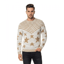 Modischer Herren Rundhals-Pullover im 