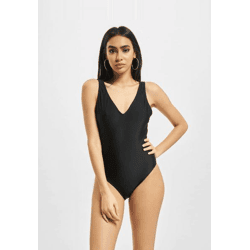 modisches Urban Classics Damen Kleid Stretch 190 g/m² Schwarz