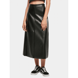 modisches Urban Classics Damen Kleid Stretch Reißverschluss 360 g/m² Schwarz